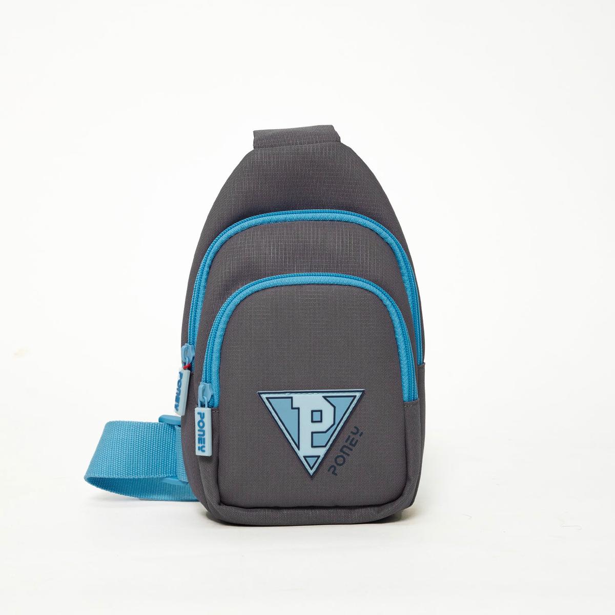 Boys Grey Logo Sling Bag KB024
