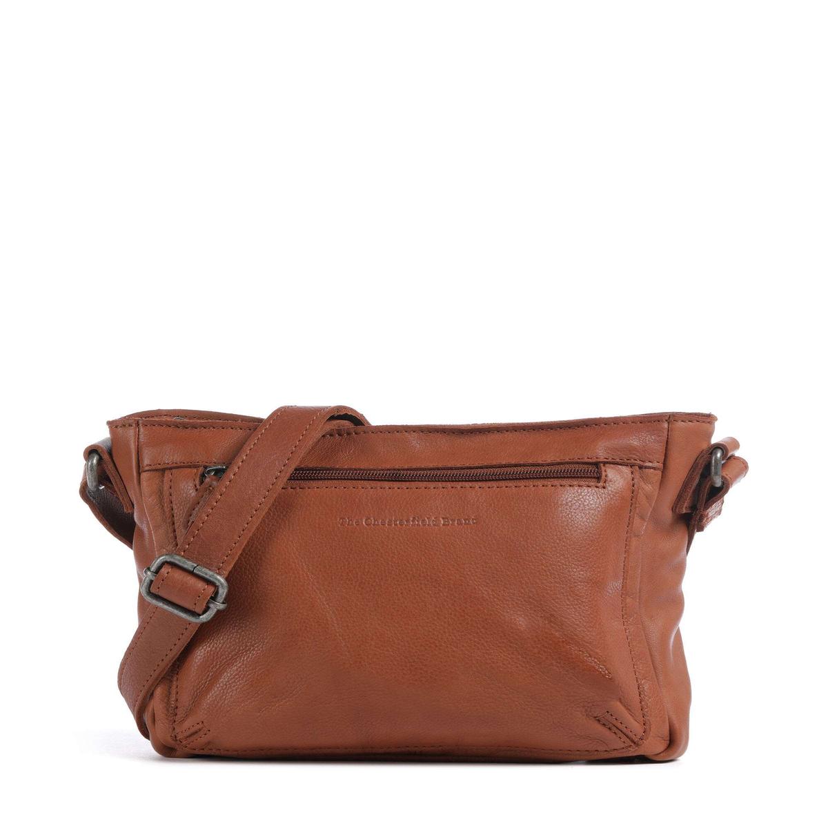 The Chesterfield Brand Washed Waxed Cow Aston Crossbody bag cognac