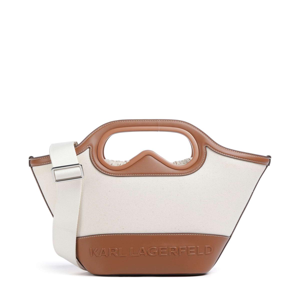 Karl Lagerfeld K/Aviator Crossbody bag natural canvas/tan