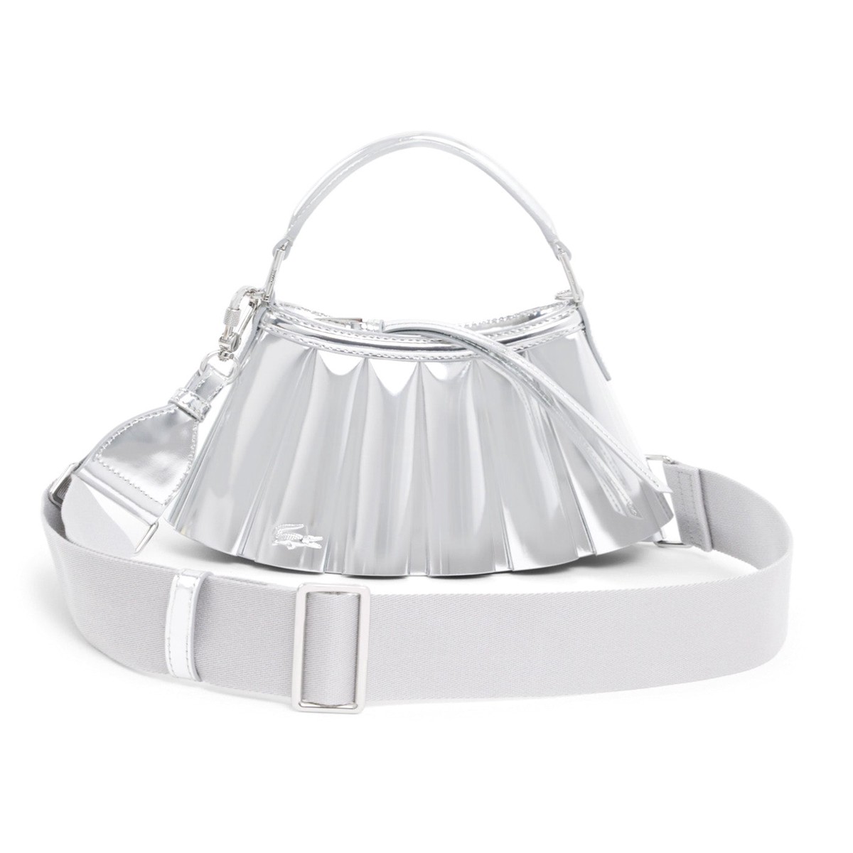 Mini Mirror Lenglen Leather Bag Silver Mirror