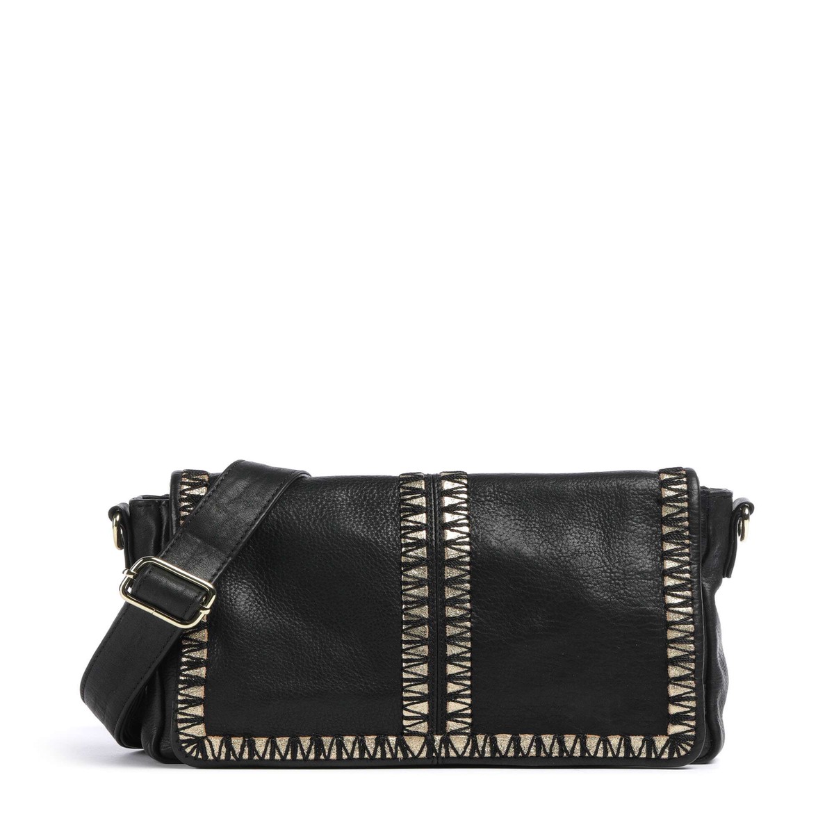 Depeche Golden Magic Crossbody bag black