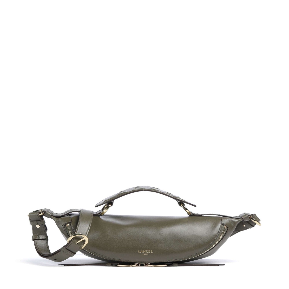 Lancel Origami S Crossbody bag dark khaki