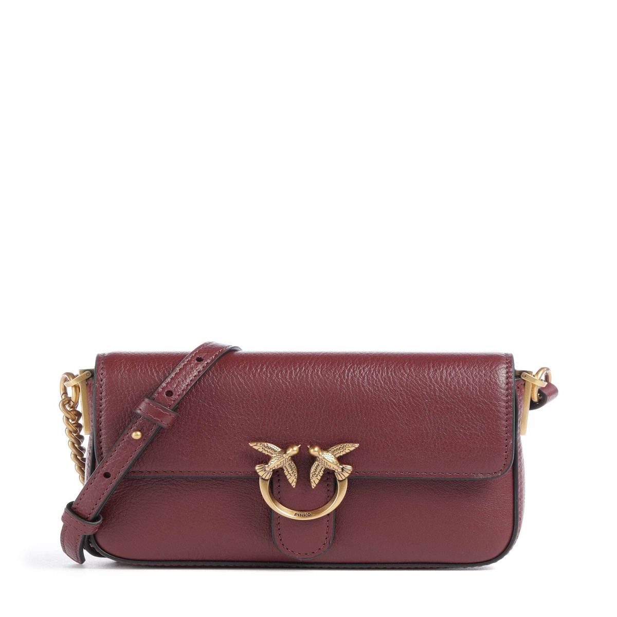 Pinko Love One Baby Slouchy Crossbody bag ribes intenso/antique gold