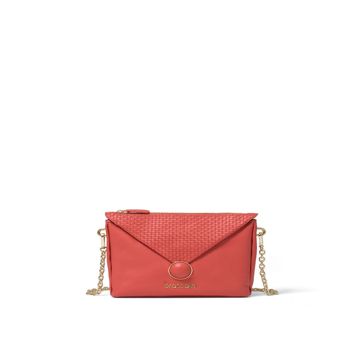 Solara Elite Women's Shoulder Bag Genuine Leather B17206-RED