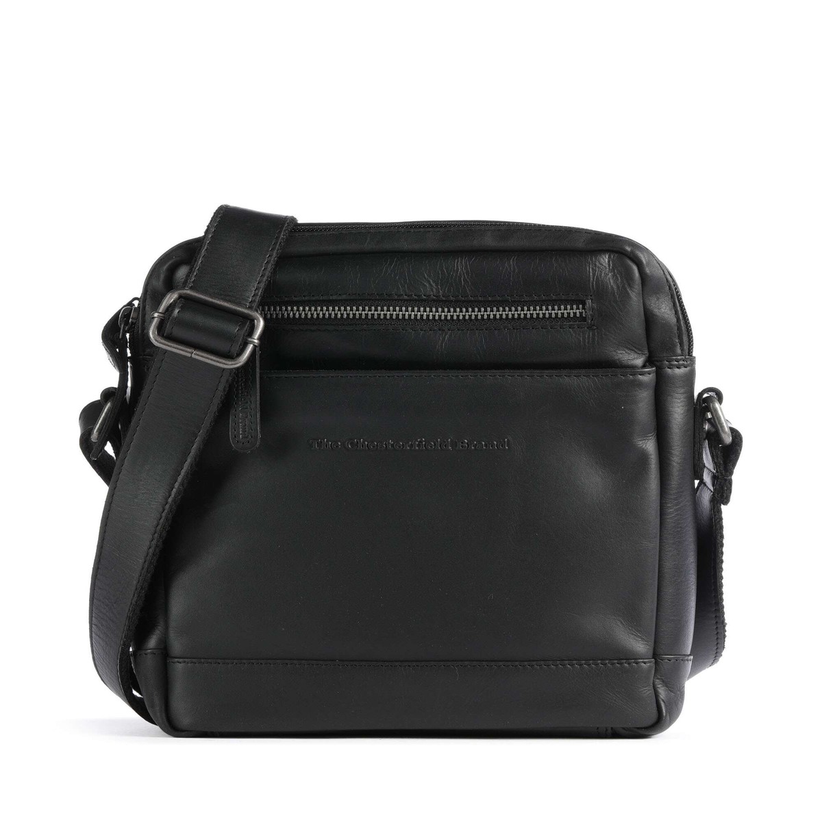 The Chesterfield Brand Cow Wax Pull Up Arnhem Crossbody bag black