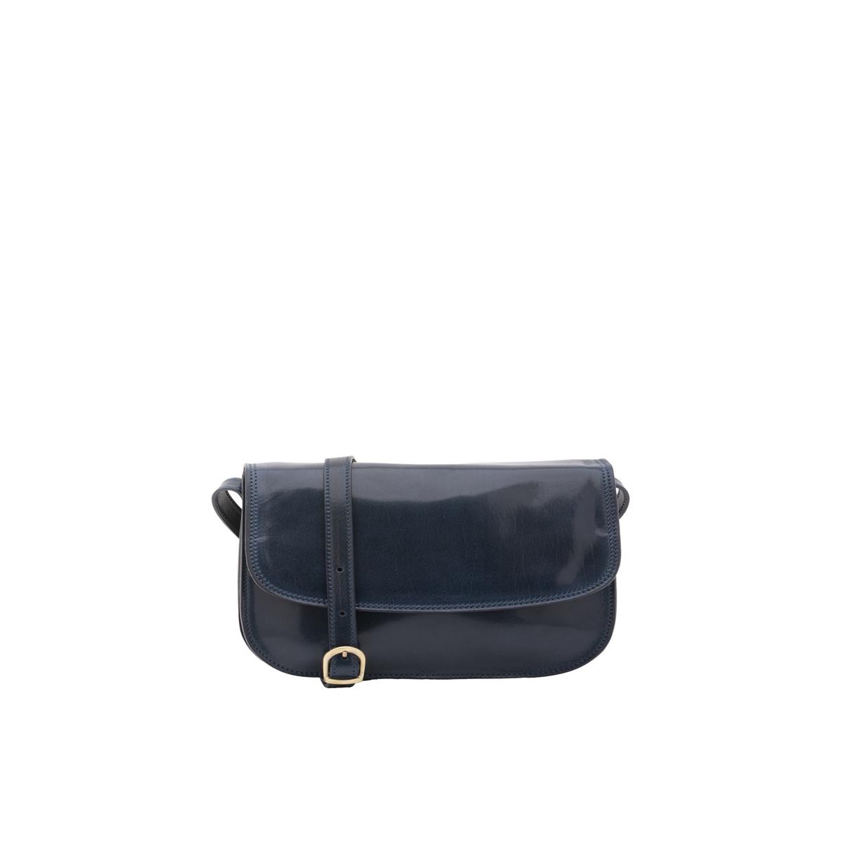 Women's Shoulder Bag Genuine Leather 5513-Blue