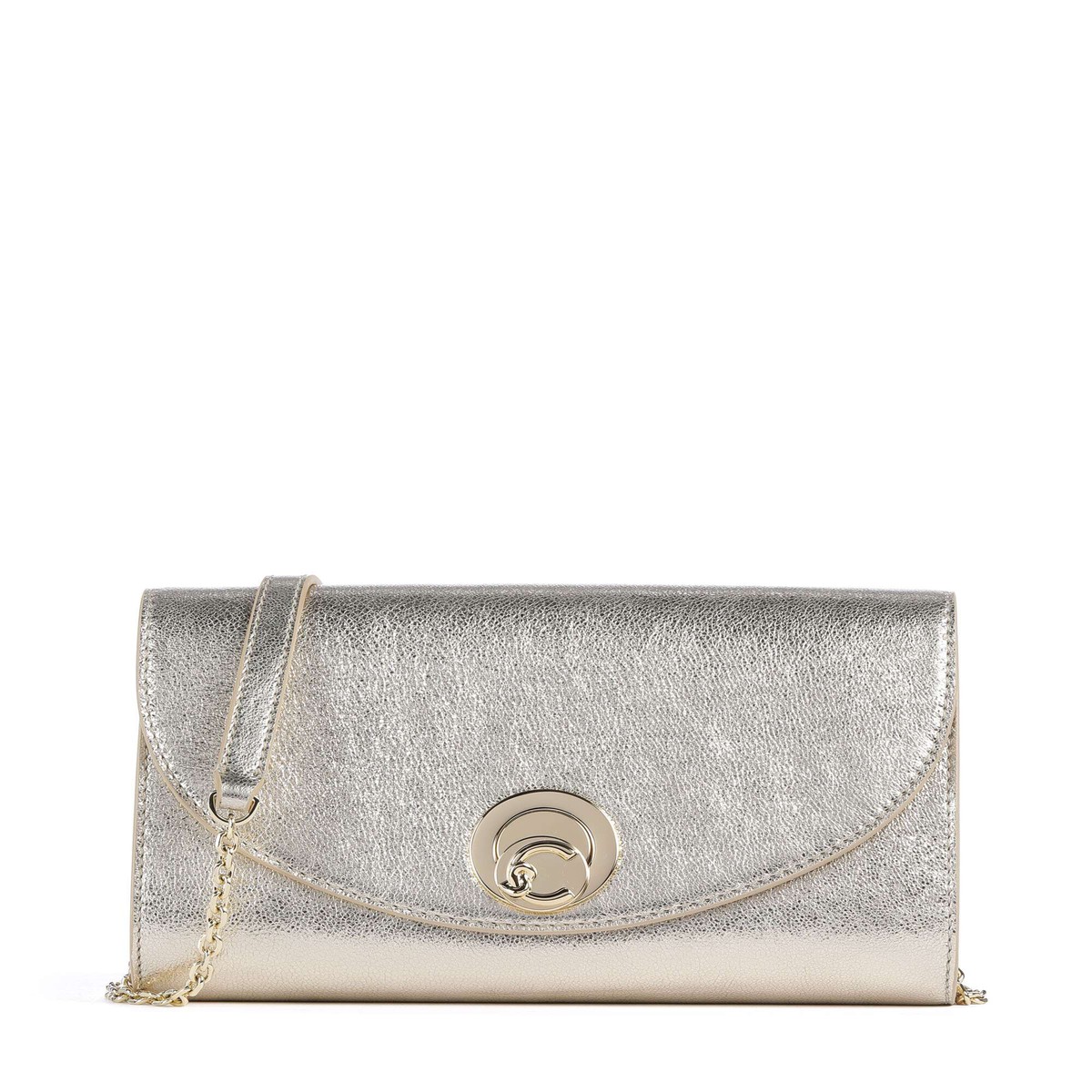 Coccinelle Nikla Smooth Crossbody bag pale gold