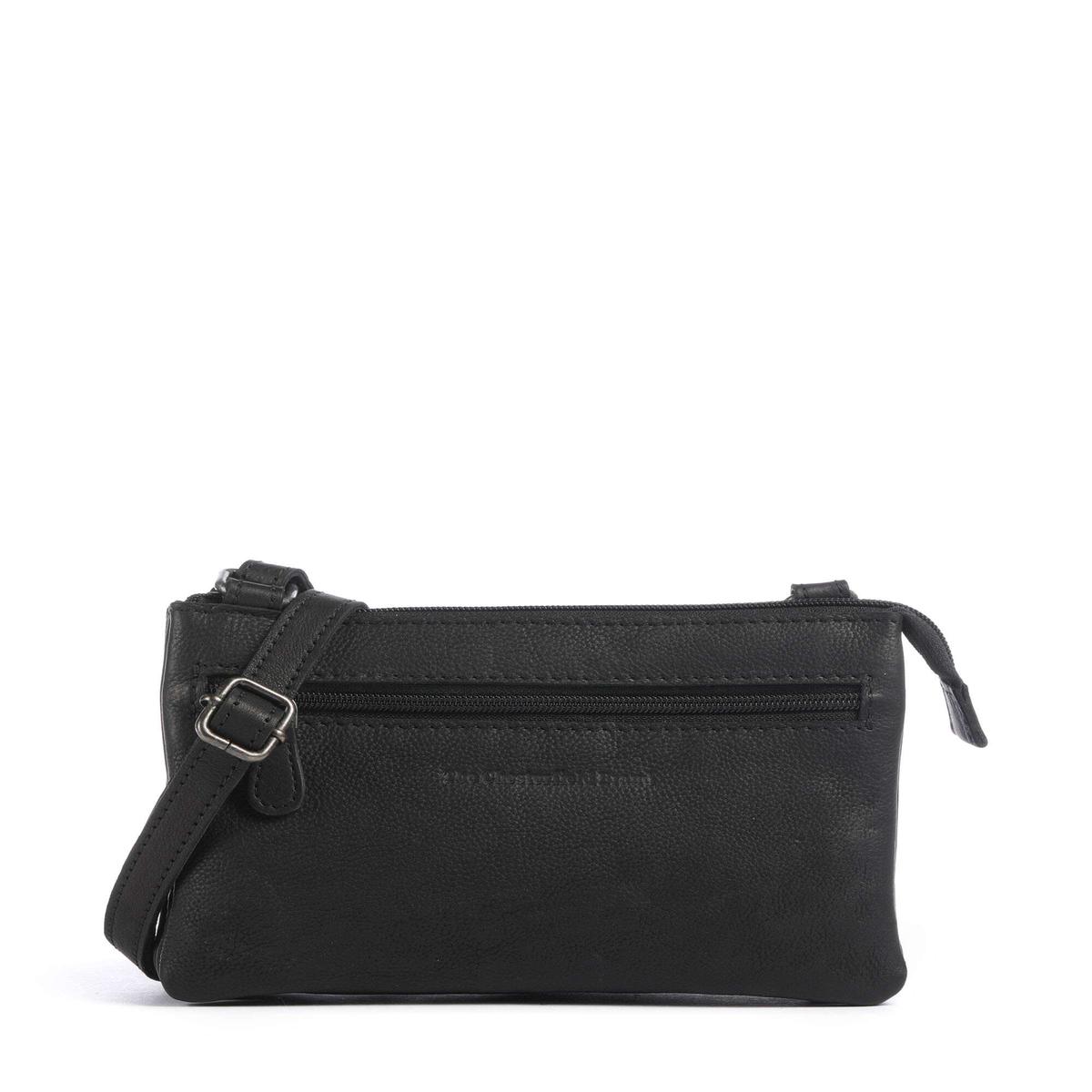 The Chesterfield Brand Washed Waxed Cow Osaka Crossbody bag black