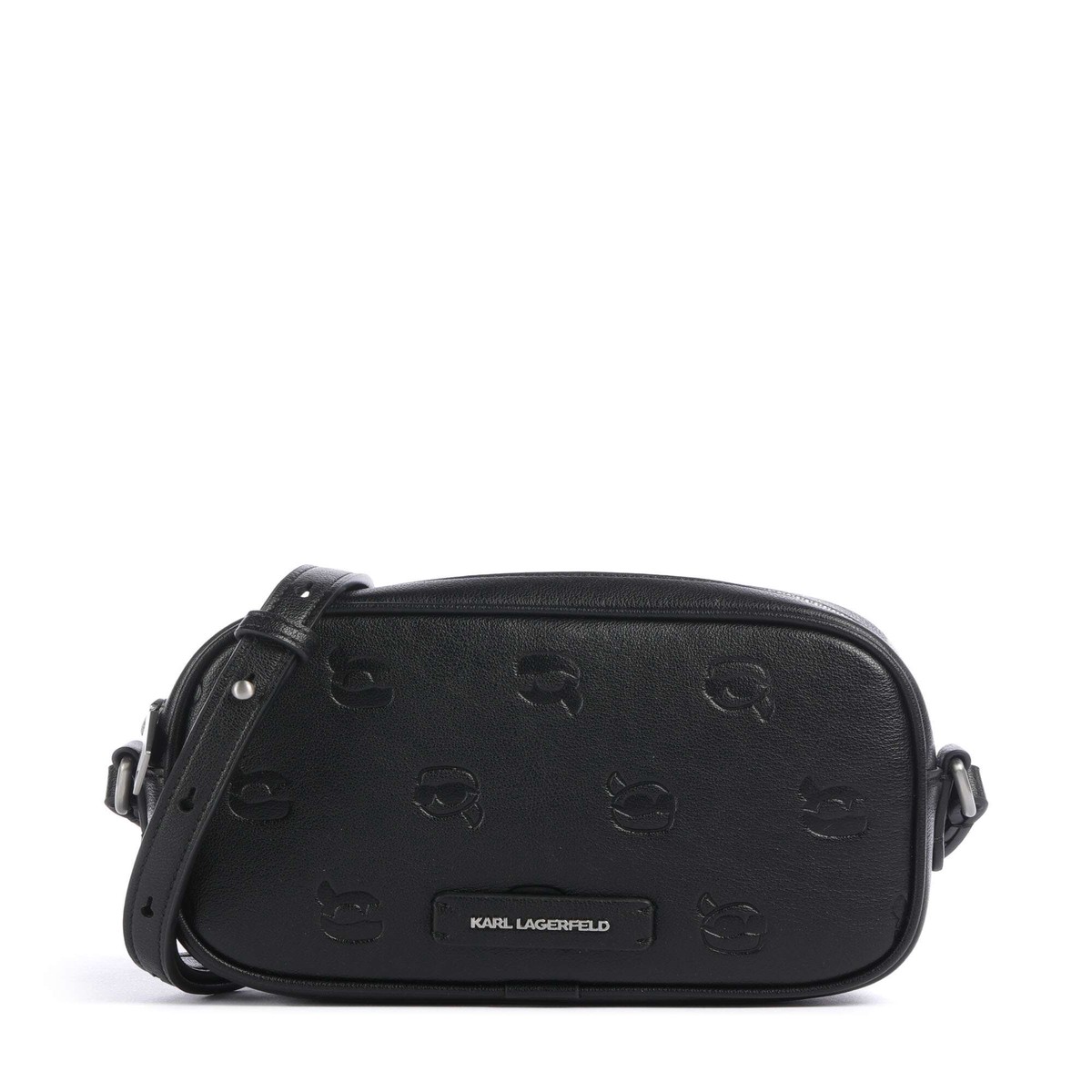 Karl Lagerfeld K/Ikon Monogram Crossbody bag tonal black