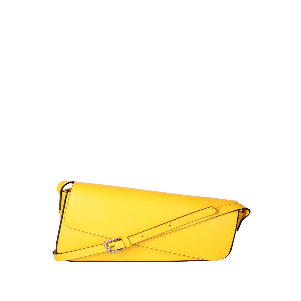 Women's Shoulder Bag Genuine Leather 07223-L224 YELLOW