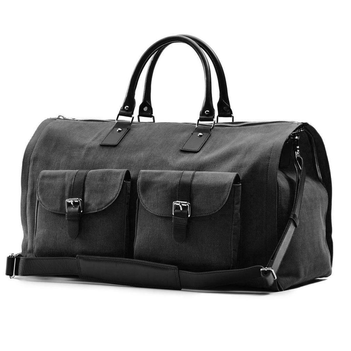 Men's Waxed Canvas Garment Weekender Bag