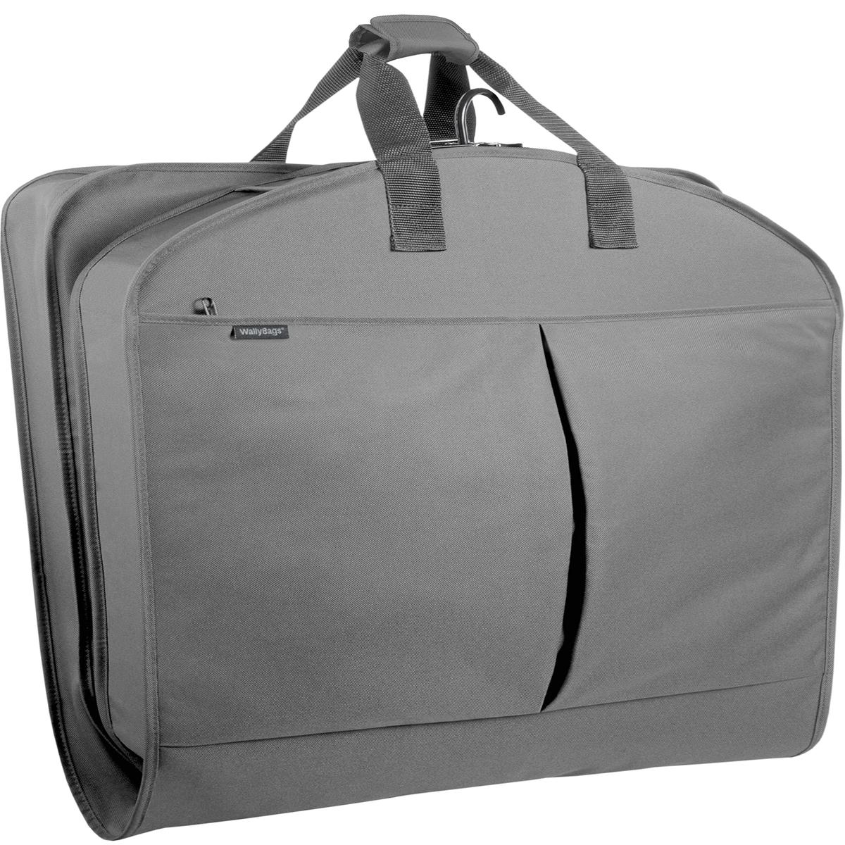 WallyBags 45" Deluxe Extra Capacity Travel Garment Bag with two accessory